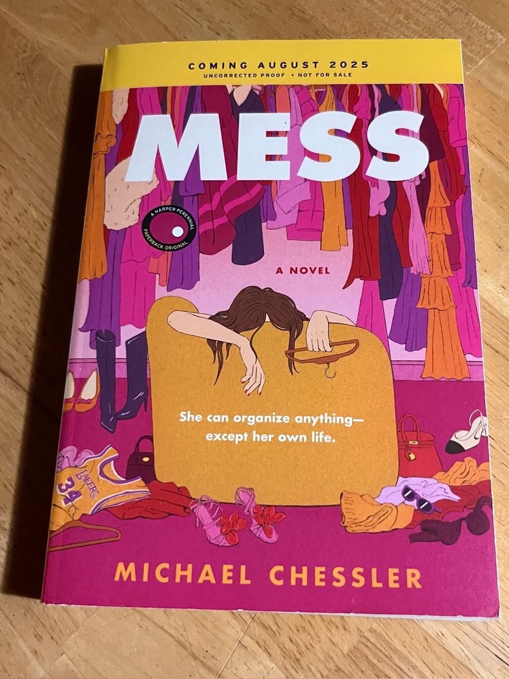 Michael Chessler 'Mess' Novel - Pink & Yellow Cover